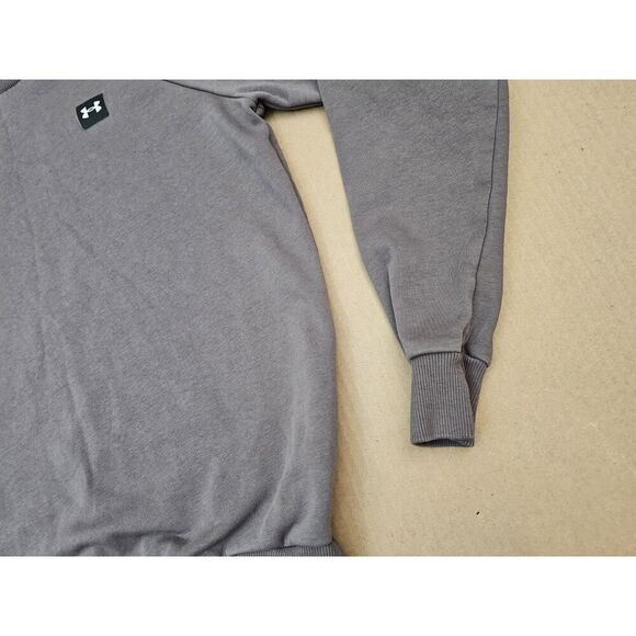 Under Armour Men's Rival Fleece Sweatshirt 1357096 Size XS Gray - Picture 3 of 10